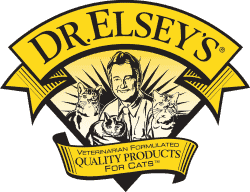 logo for Dr. Elsey's quality products for cats Tracie Hotchner the Radio Pet Lady 