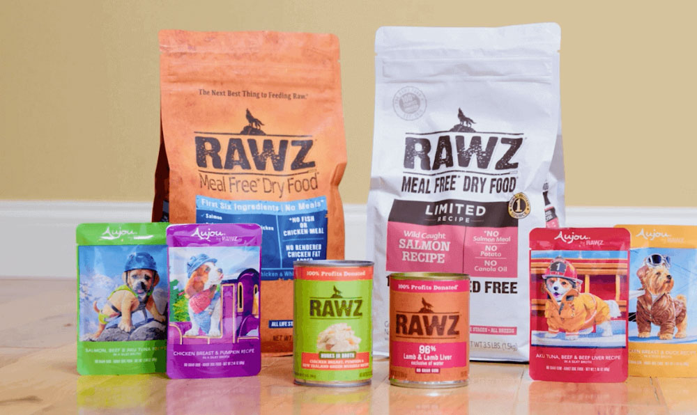 rawz dog food variations