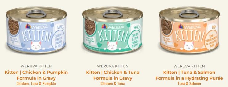 Weruva kitten food cans